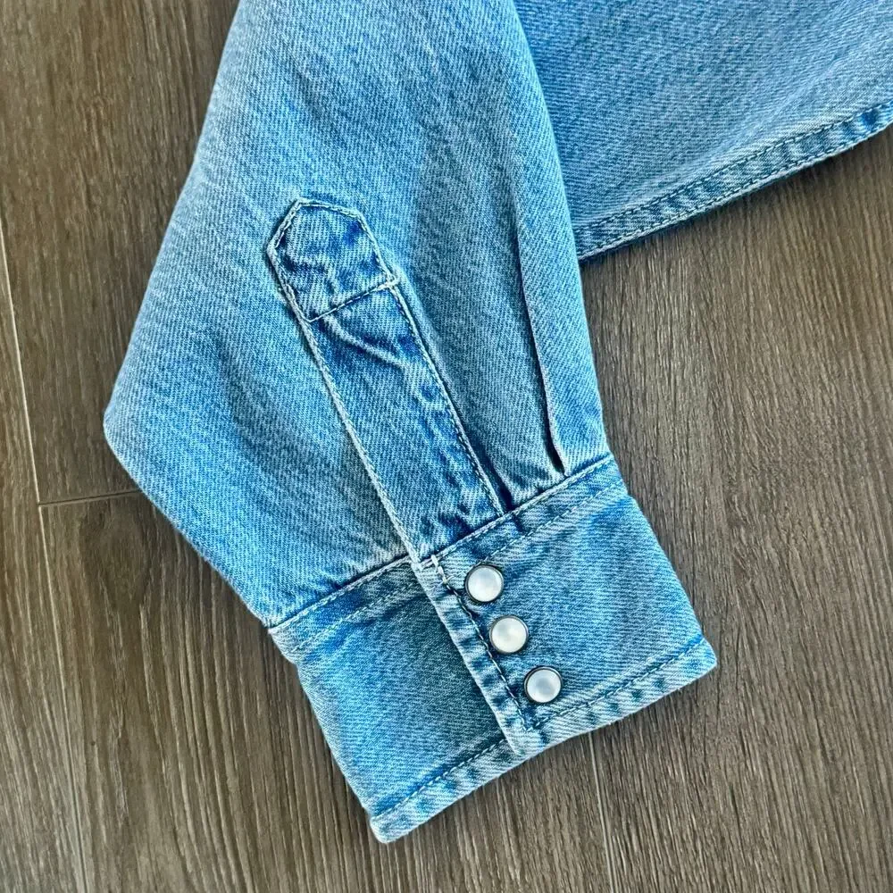 Levi's x Toy Story Denim Western Shacket Jean Shirt Jacket Size Large Unisex NWT - Picture 12 of 16